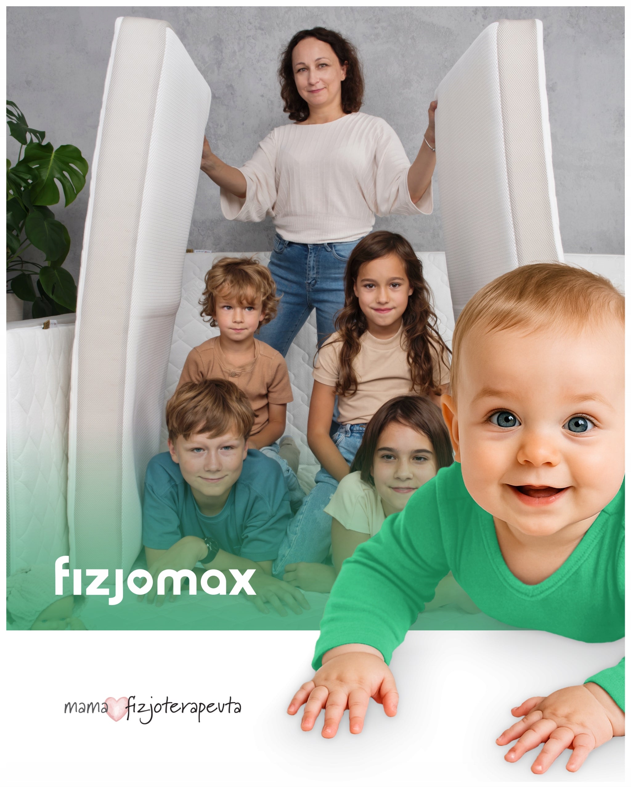 Mattress 120x60 for crib Fizjomax 60x120 for baby Mom Physiotherapist Medical device no
