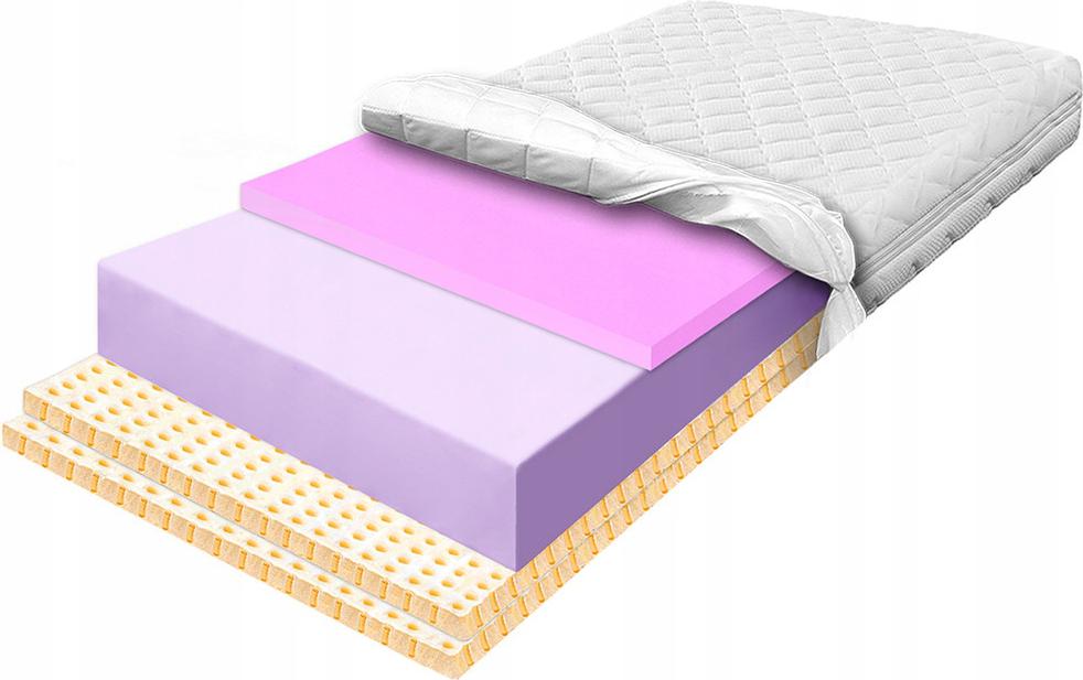 Mattress 130x200 hr 6cm latex breathable H3 H4 hard hypoallergenic