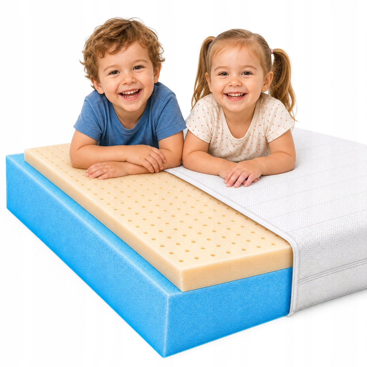Mattress 130x200 with latex hypoallergenic Polish vibration reduction H1/H2