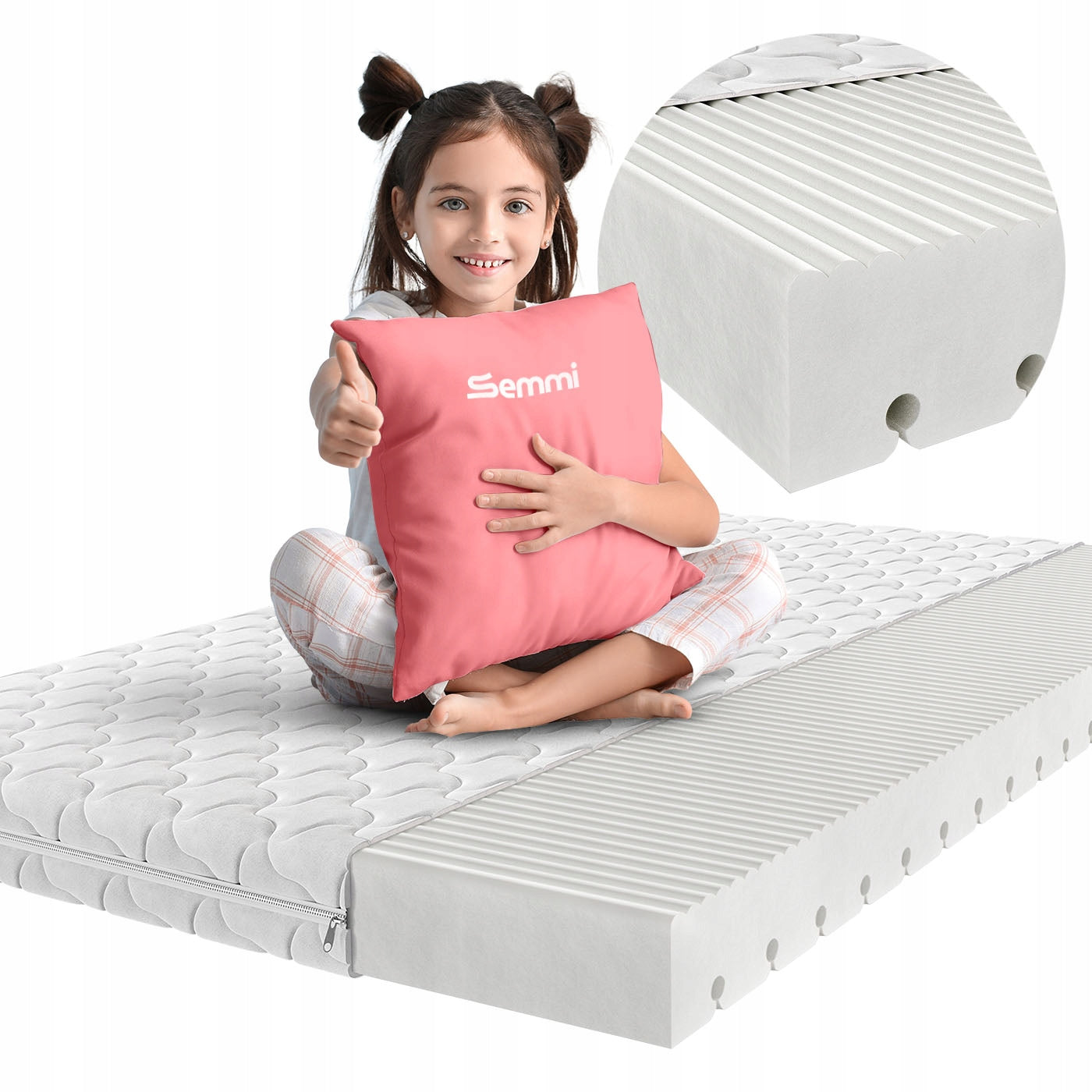 Mattress 200x90 Children's FOAM PREMIUM 12cm H3 Baby