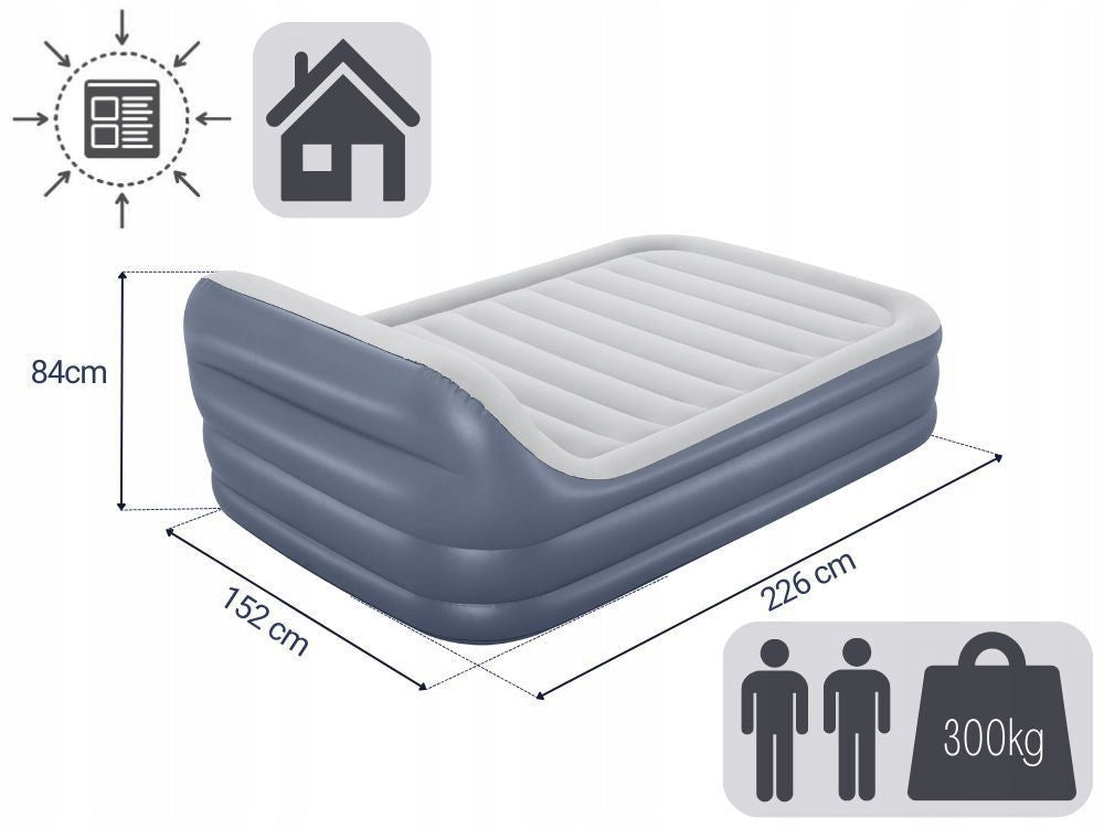 Mattress Inflatable Double Sleeping Bed with Pump 230V Bestway 67923 Packaging status original