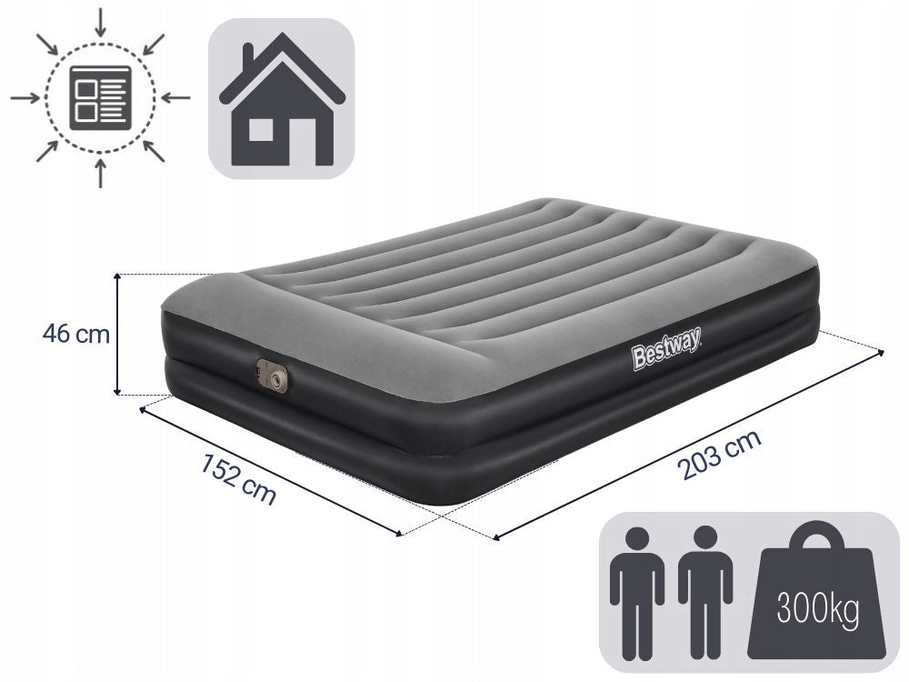 Mattress Inflatable Double Sleeping Bed with Pump 230V Bestway NEW MODEL Manufacturer code 67403