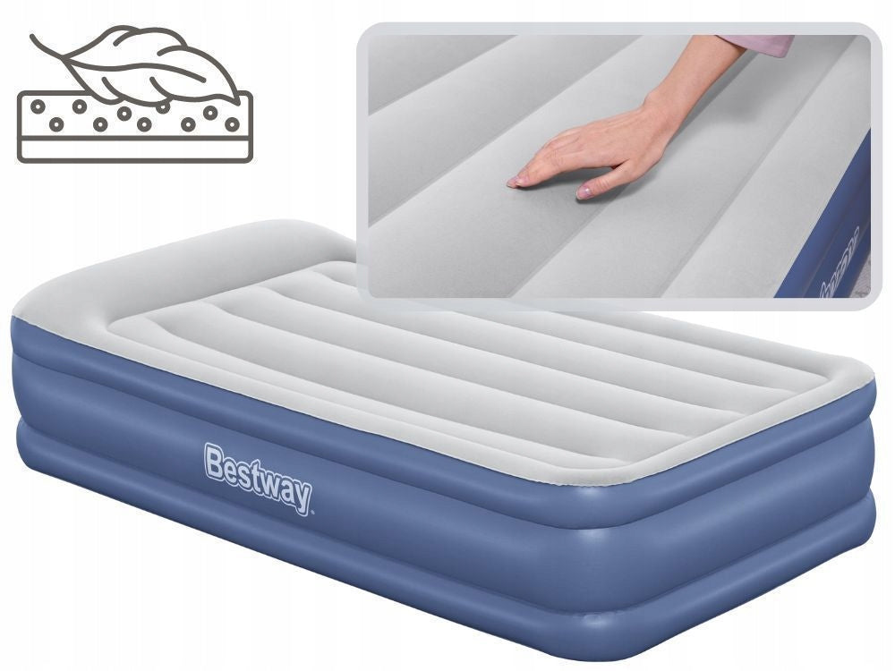 Mattress Inflatable Velour Single Bed 97x191x46 Bestway 67628 New Manufacturer code 6941607329658