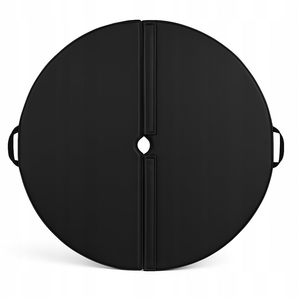 Mattress ROUND for Pole Dance 120x120x10 cm thick, durable BLACK