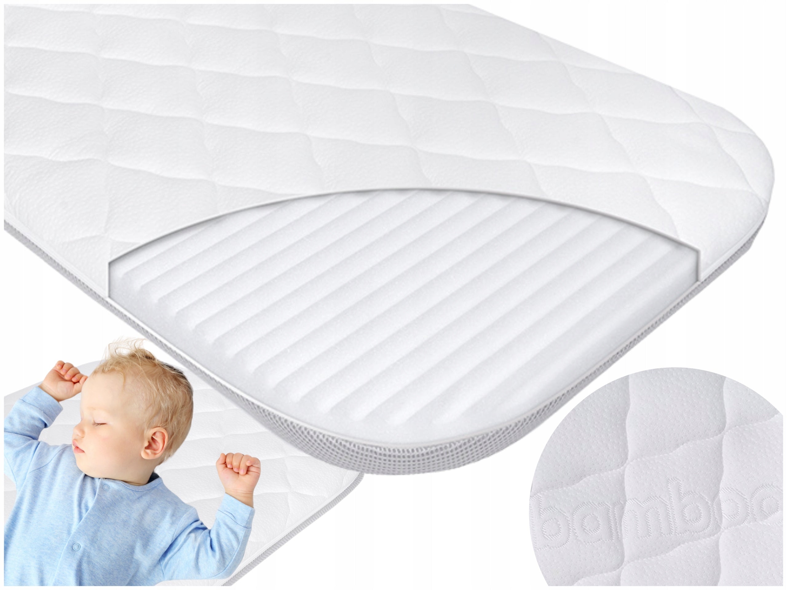 Mattress for Extra bed Kinderkraft Neste up 2 HARD Mattress for extra bed 81x46