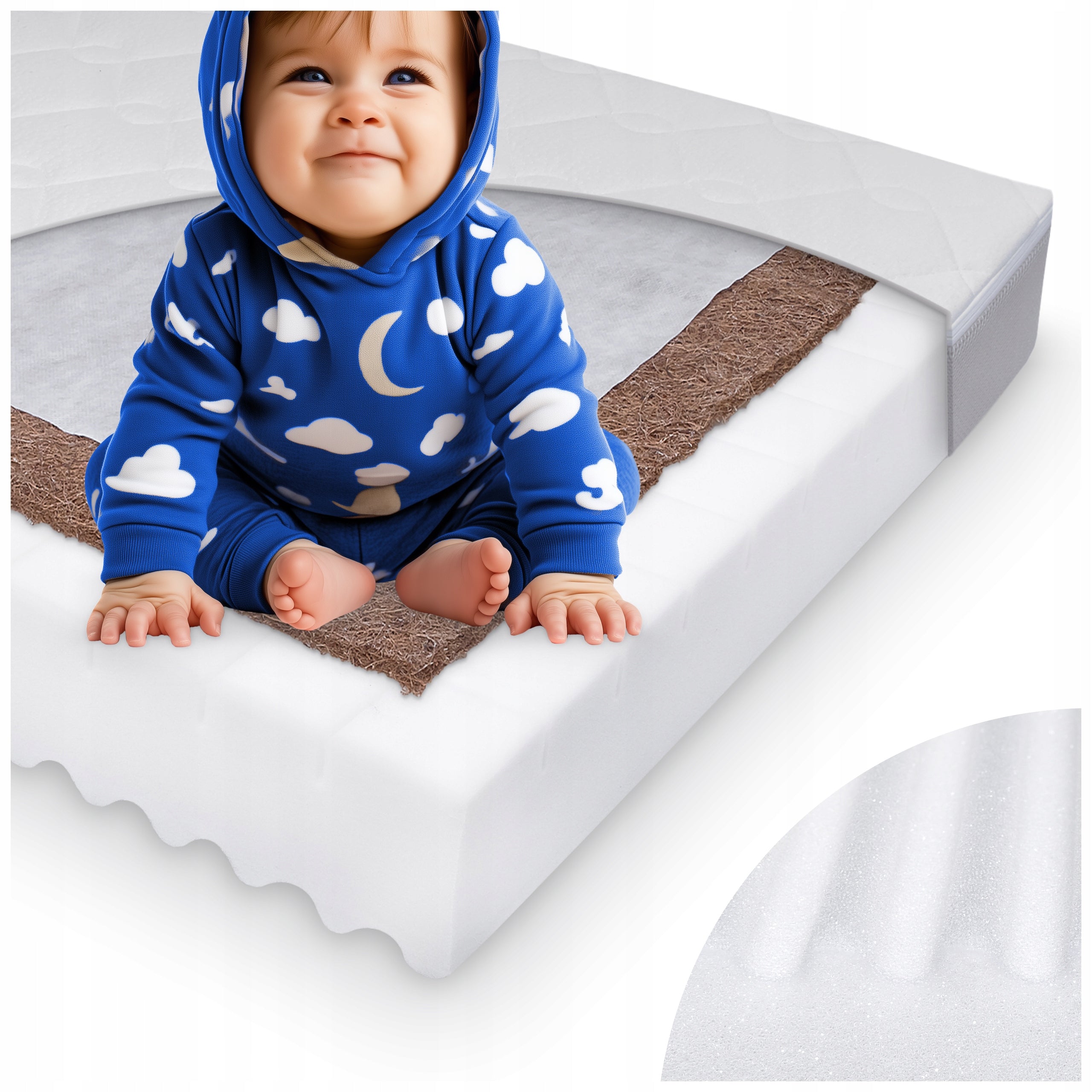 Mattress for a cot 120x60 Coconut children's mattress H2 H3 60x120 cm Coconut