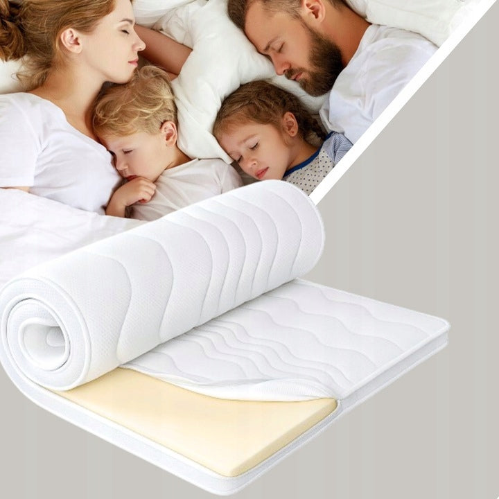 Mattress topper 120x200 foam PUR overlay CLASSIC L topper 5cm H2 Mattress length 200 cm