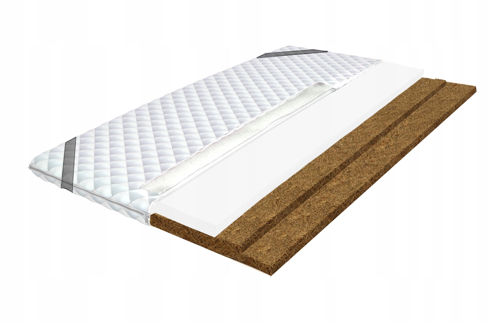 Mattress topper 140X200 Coconut PUR Coconut, T25, 6cm, for bed and couch Manufacturer code orchidea-materace