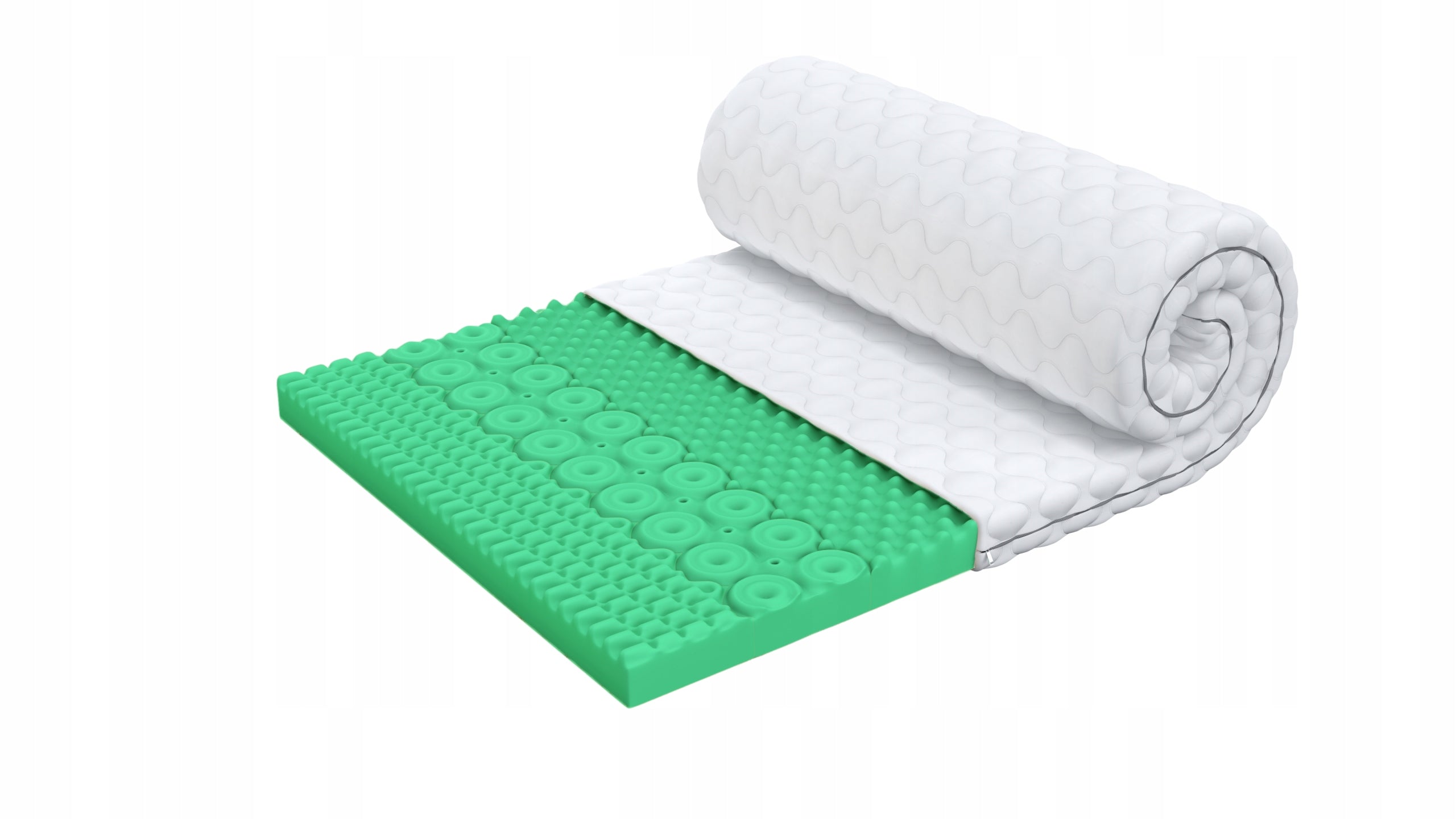 Mattress topper 160x200 LARS 8 cm, H3, profiled foam HR; Packaging status original