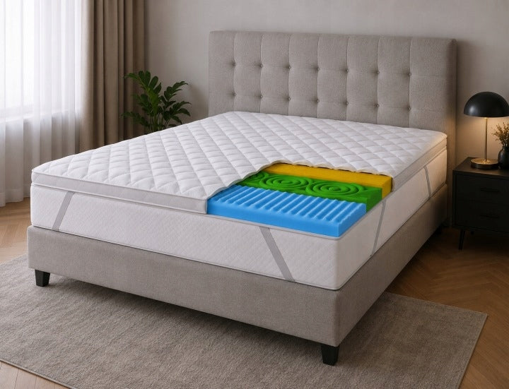 Mattress topper / mattress topper 140x200 massage TOPPER 8cm Mattress height 8 cm