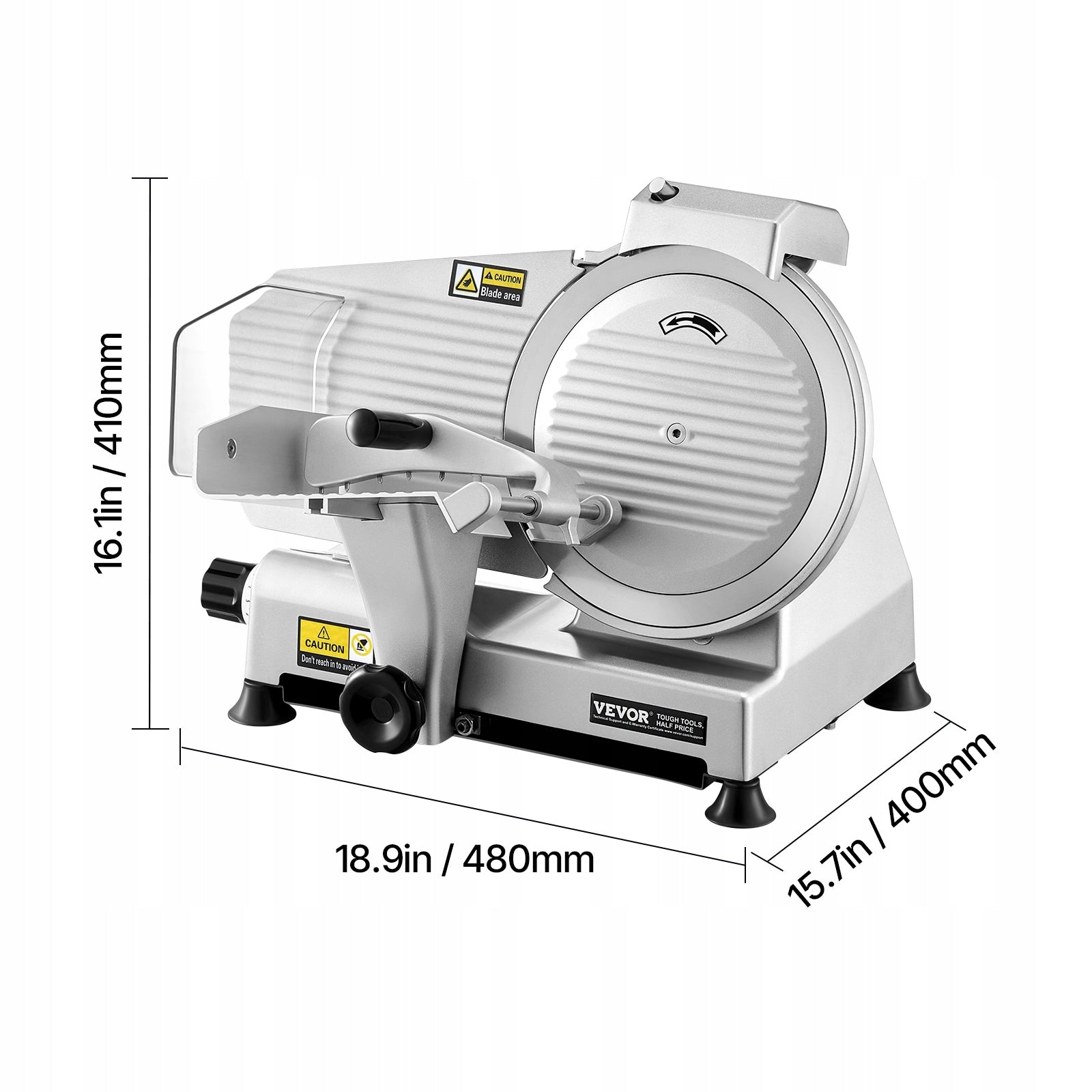 Meat Slicer 180W 10 inch Electric Deli Food Slicer for Meat Bread Cheese Brand Vevor