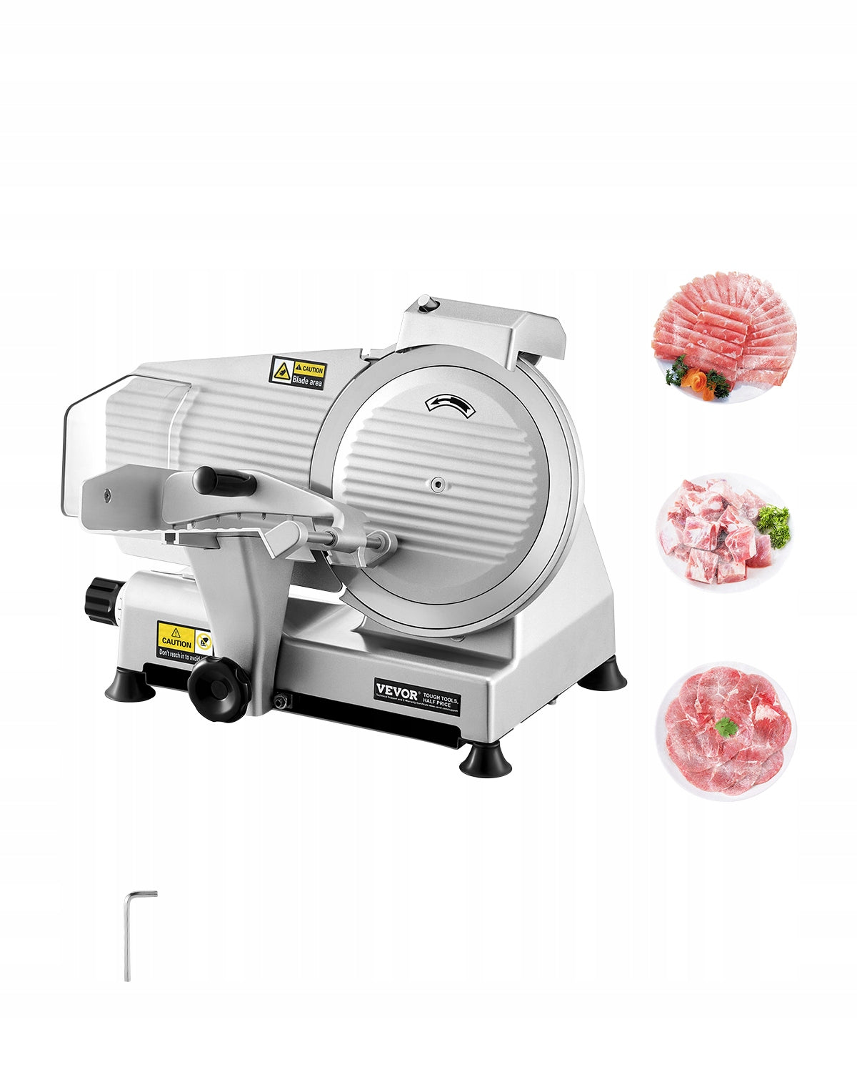 Meat Slicer 180W 10 inch Electric Deli Food Slicer for Meat Bread Cheese