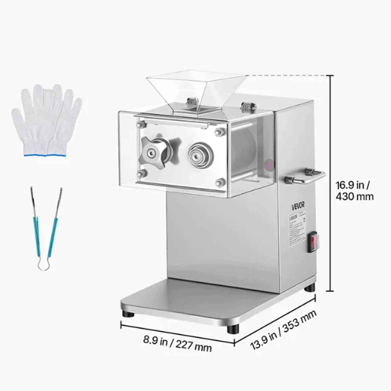 Meat Slicer 850W 250KG/H Cutting Thickness 5MM Removable And Washable Manufacturer code TSBXGQPJYSB