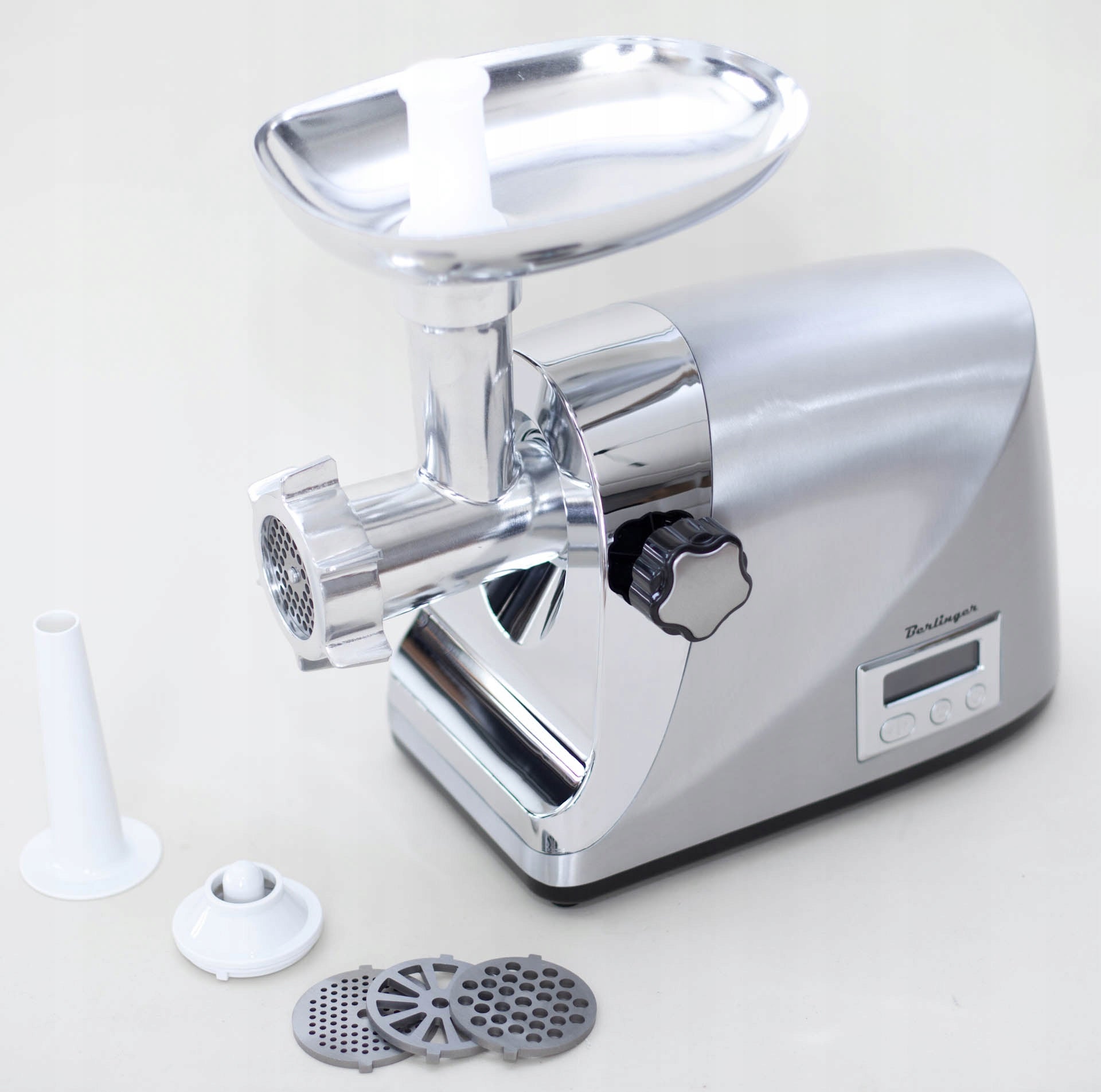 Meat grinder BERLINGER 2200W metal housing with LCD speed control Model maszynka_do_miesa-2200