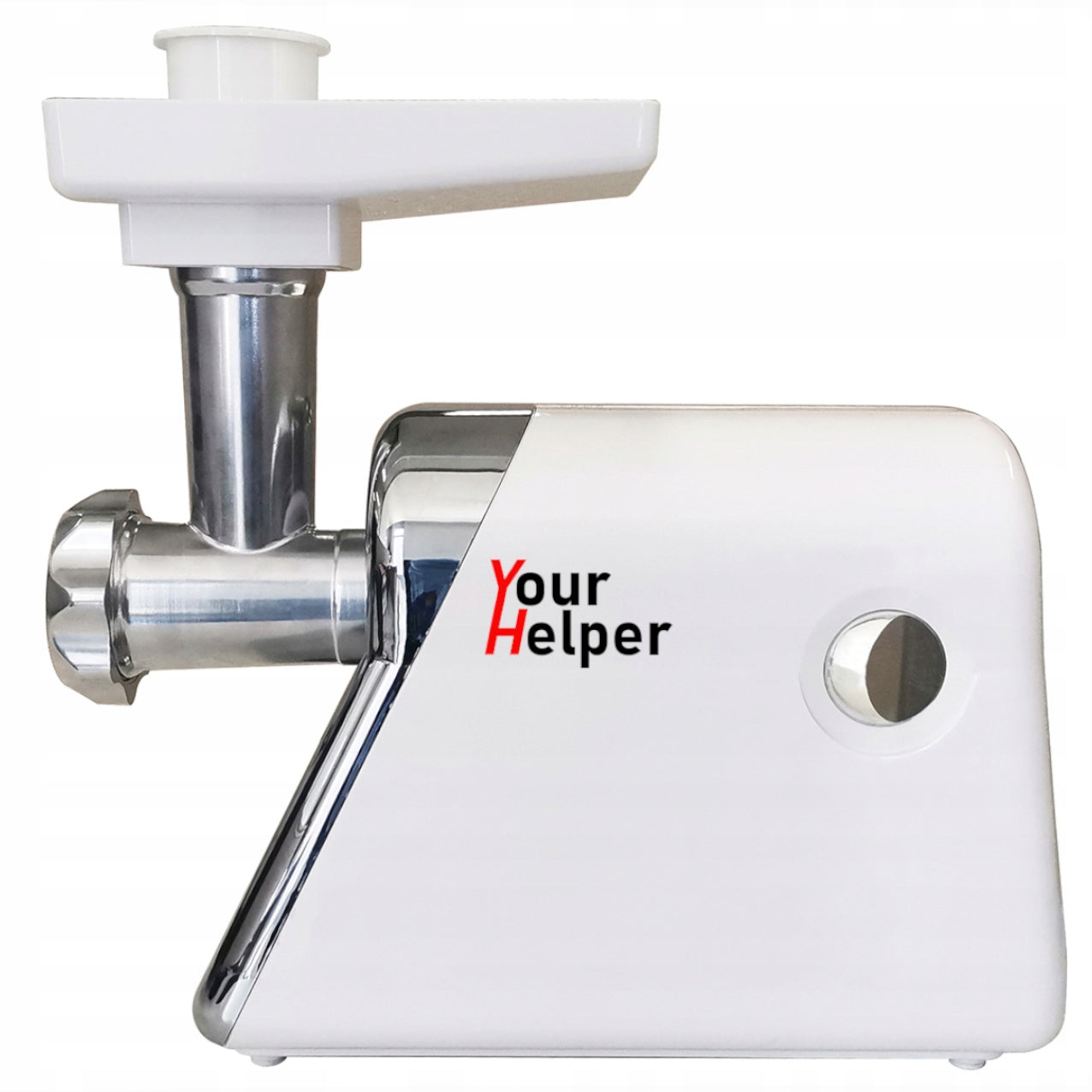 Meat grinder for kitchen robot white electric 1300w + freebie