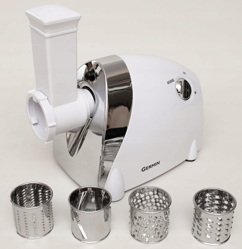 Meat grinder | high power | juicer, shredder, sausage machine, 4 sieves Dominant color white