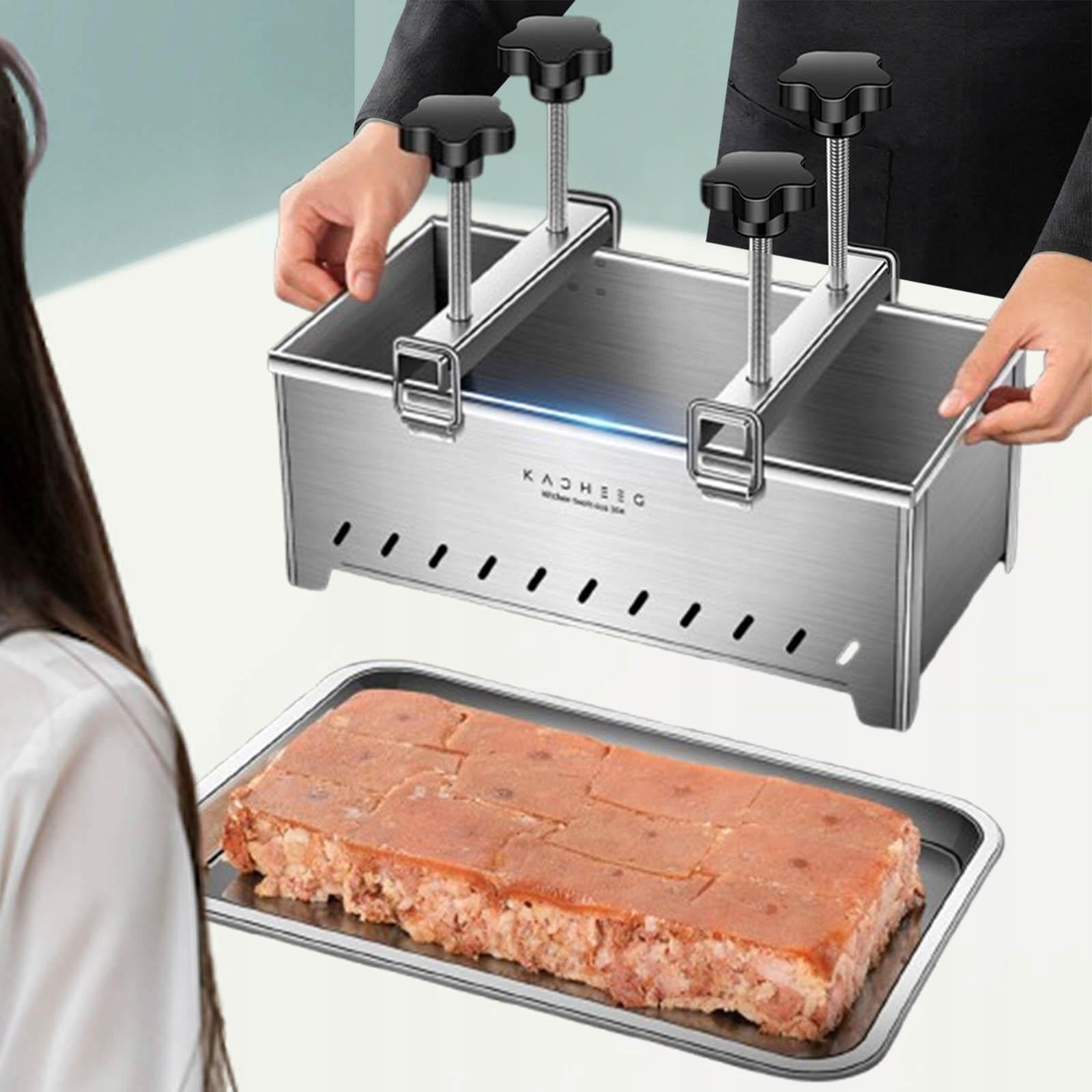 Meats Press Tool Box Manual Cooked Meat Frozen Beef Block Making Box 1kg