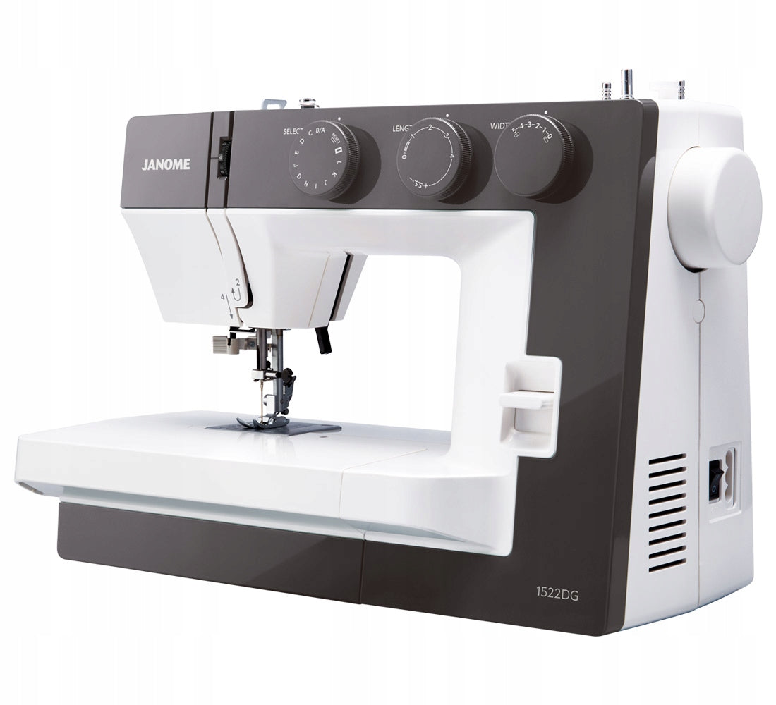 Mechanical sewing machine Janome 1522 DG dark grey + sewing courses Manufacturer code JANOME 1522 DG