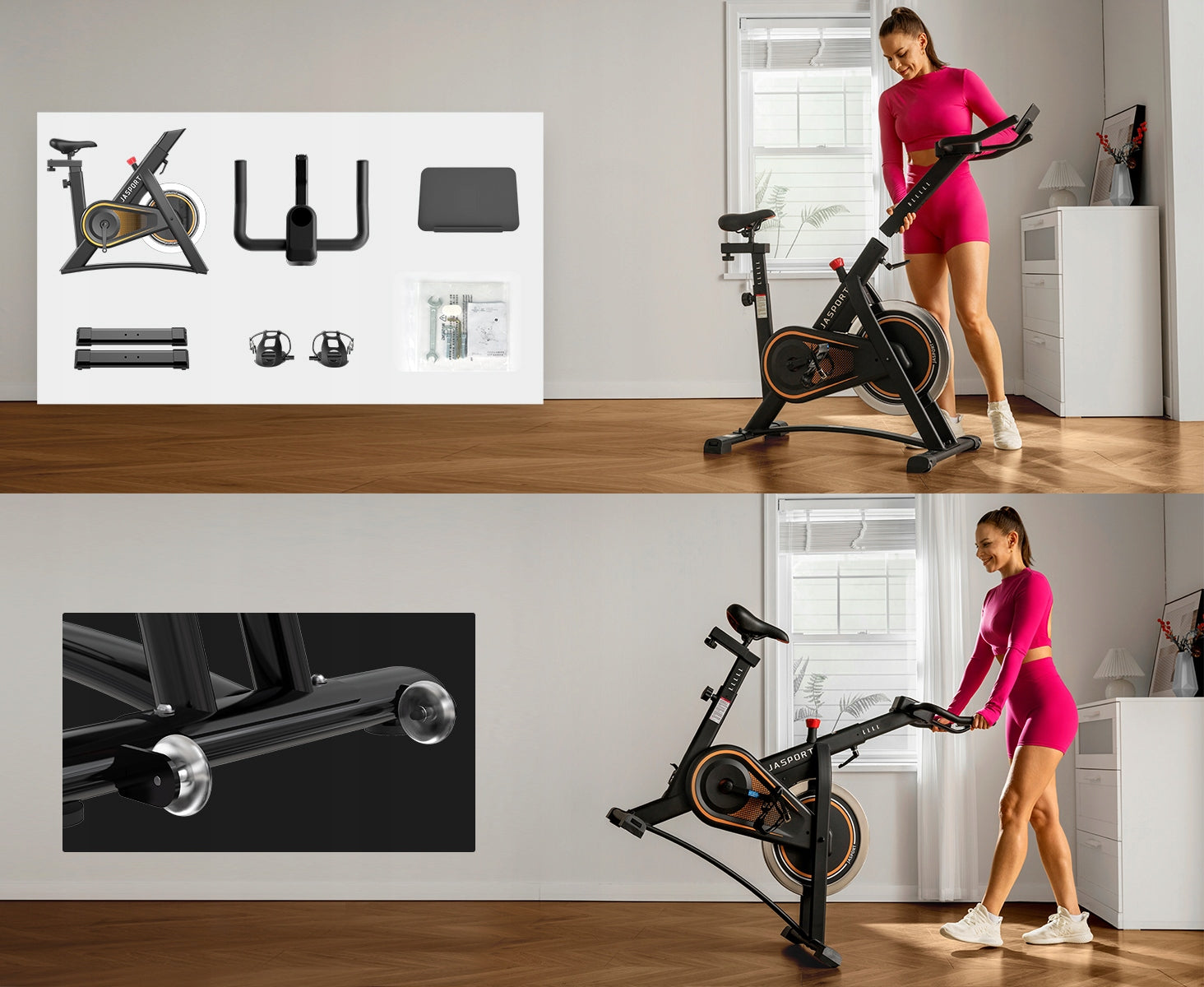 Mechanical spinning exercise bike JASPORT A3 Manufacturer code JAS-A3-BO