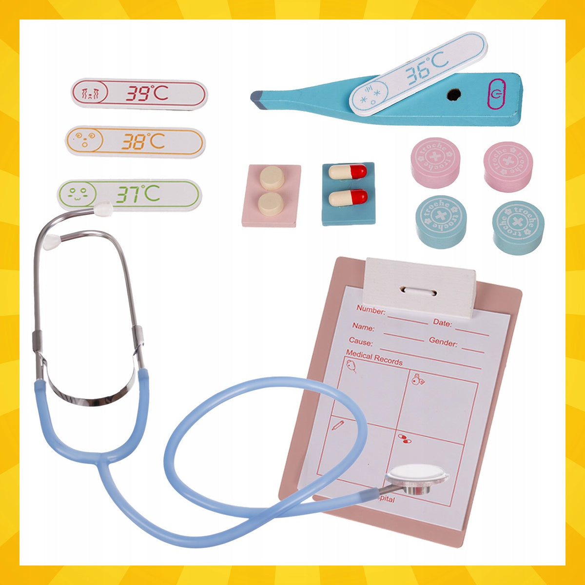 Medical Set Little Doctor Dentist XXL for Children Doctor's First Aid Kit Packaging status original