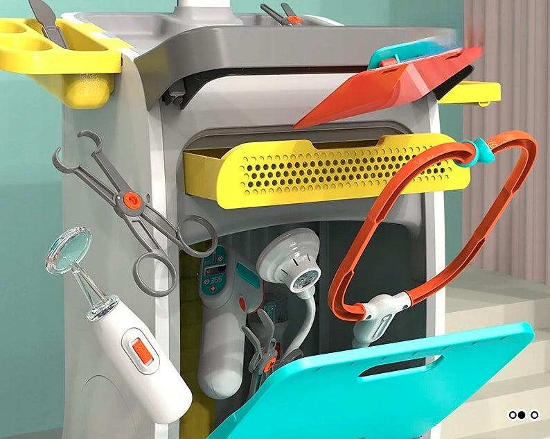 Medical Station Set of Small Doctor and Nurse + Baby Accessories Packaging status original