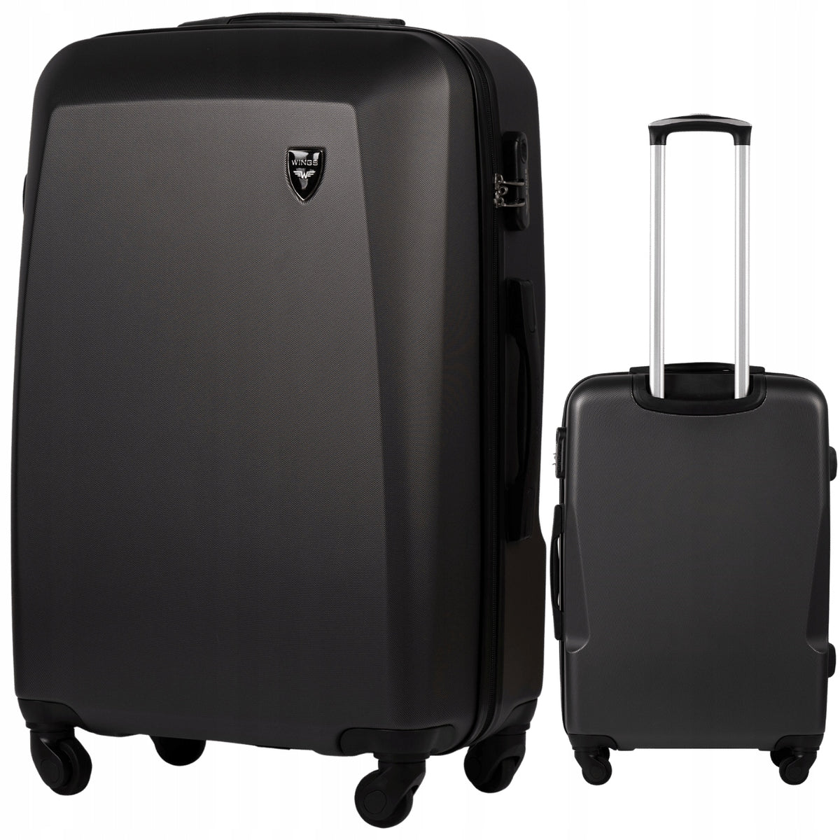 Medium Registered Suitcase ABS+ WINGS 4 Wheels Travel Luggage