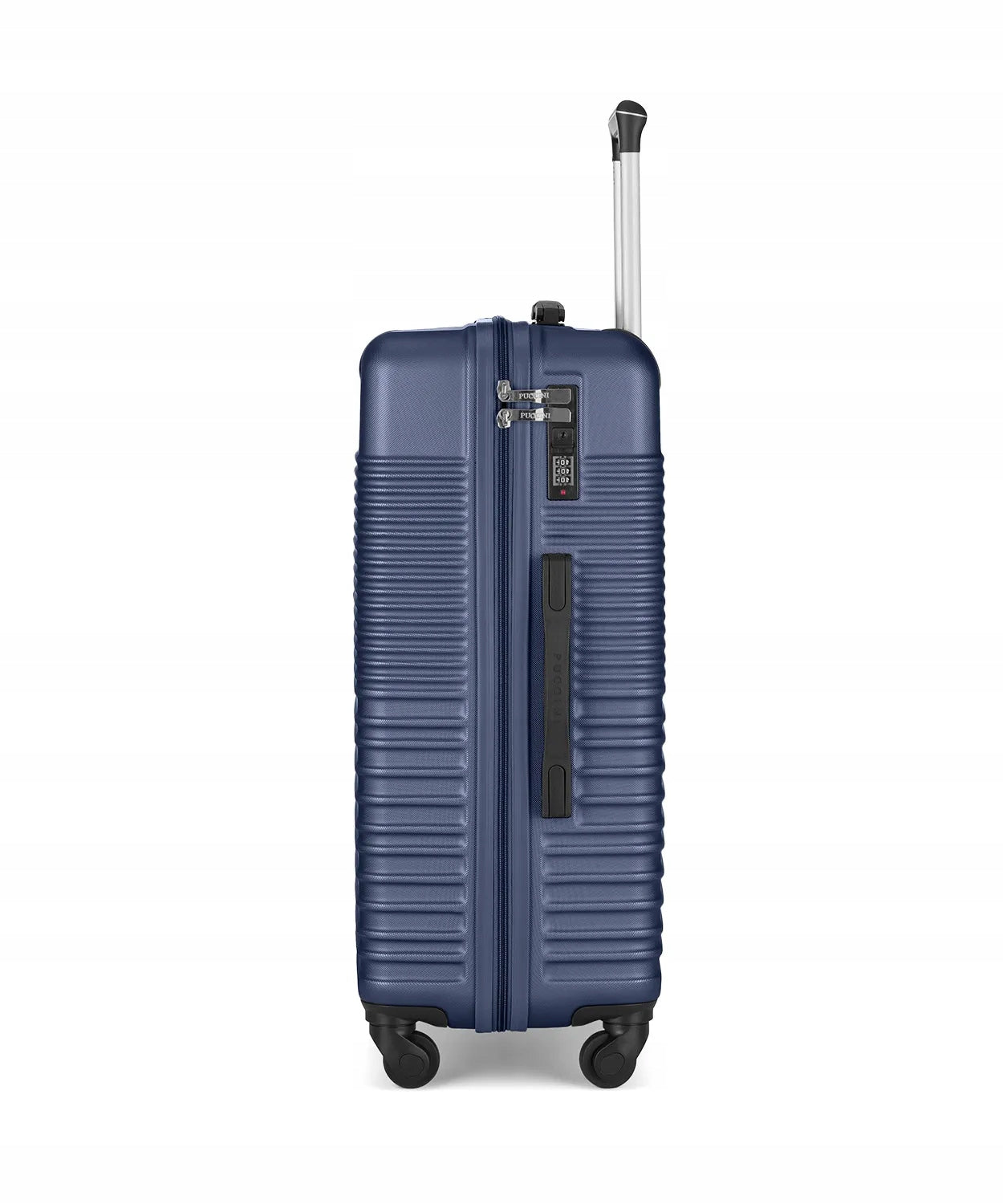 Medium Travel Suitcase Hard ABS PUCCINI Navy Blue On Wheels ABS028B-7A Brand PUCCINI