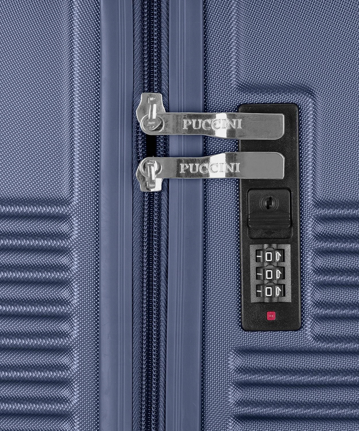 Medium Travel Suitcase Hard ABS PUCCINI Navy Blue On Wheels ABS028B-7A Width (longer edge) 44 cm