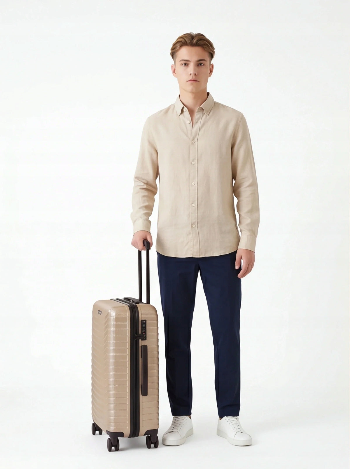 Medium suitcase WINGS 24 inches lightweight polycarbon roomy luggage 63L travel Packaging status original
