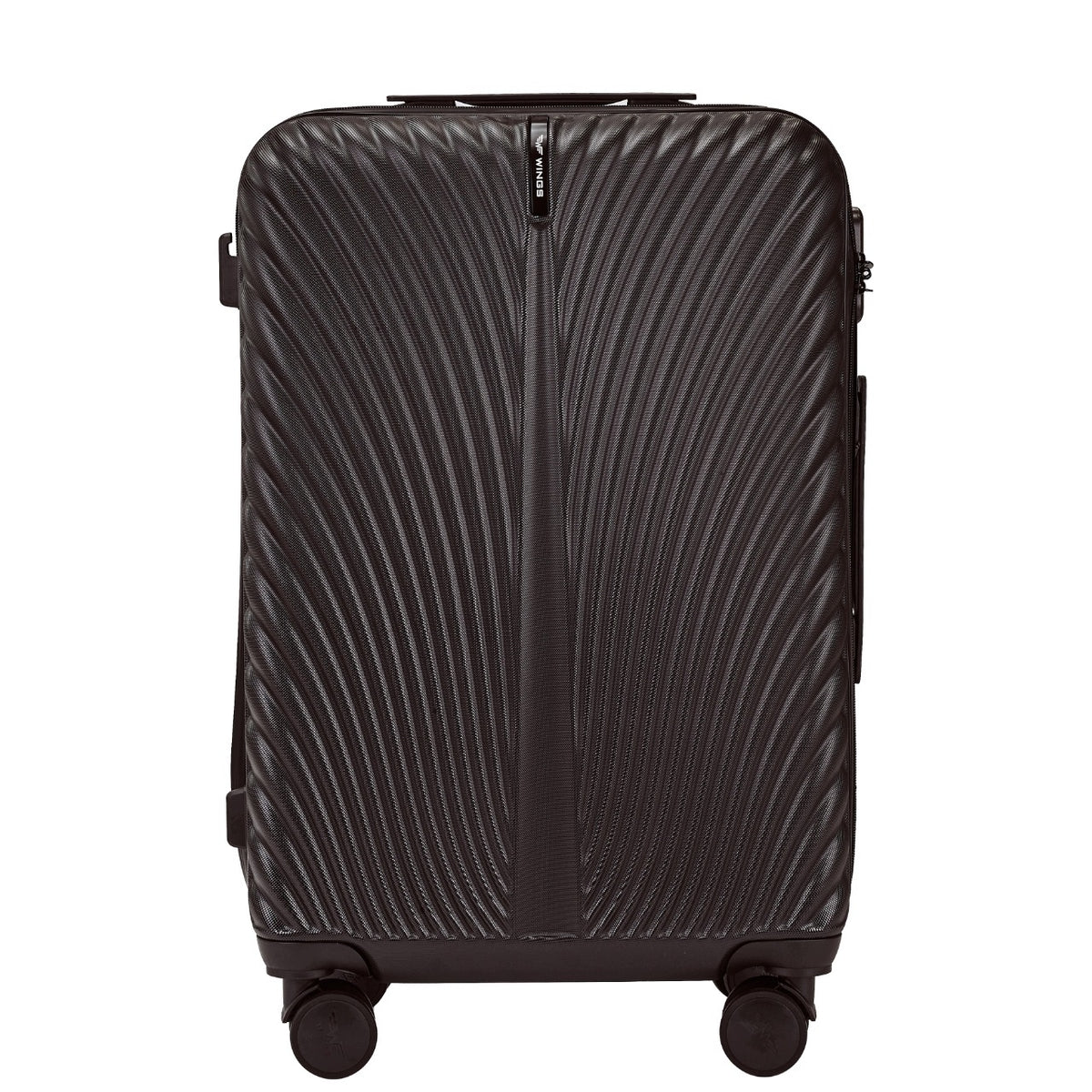 Medium suitcase WINGS 63L hard polycarbon travel luggage on wheels 360 Brand Wings