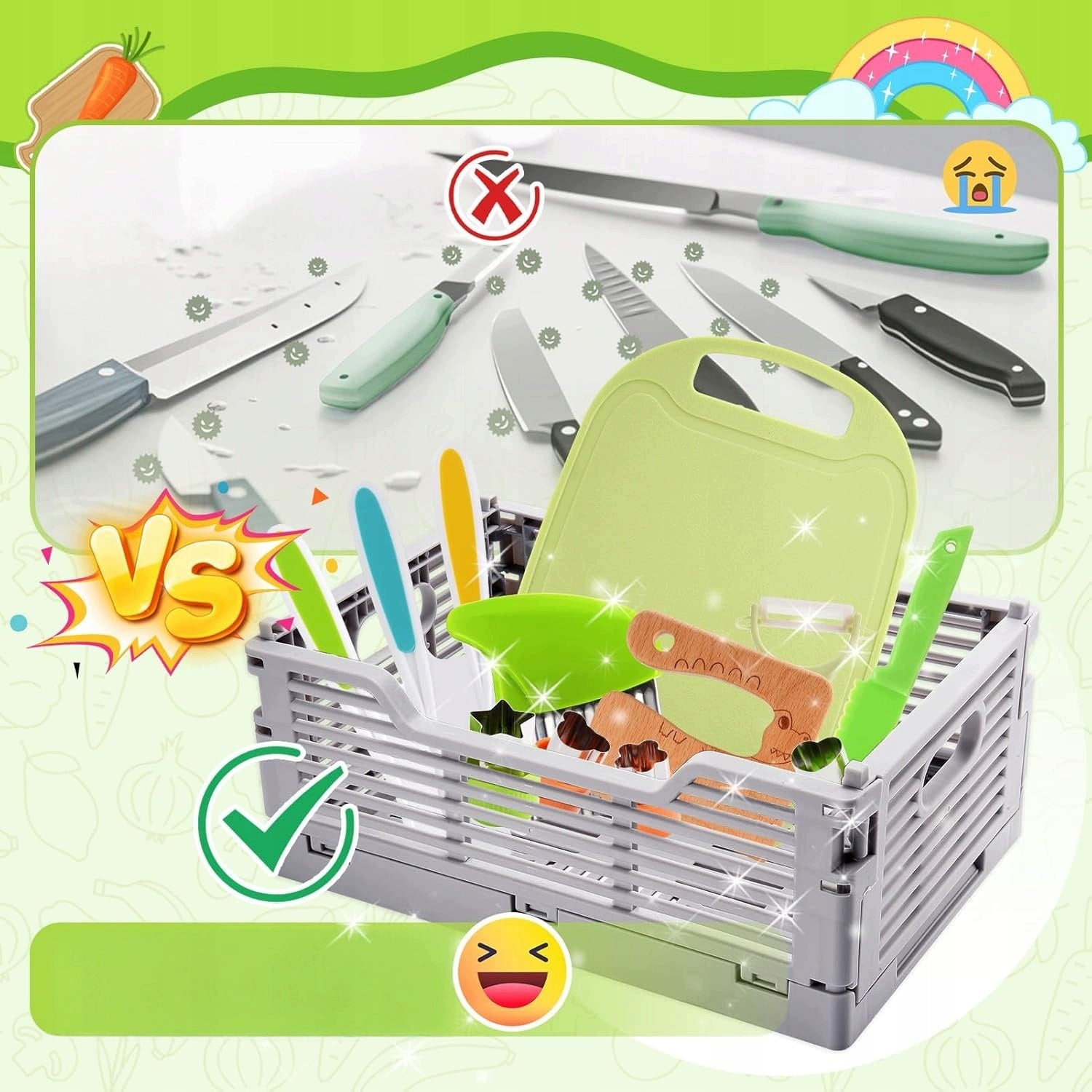 Mega Set of Safe Knives and Kitchen Accessories for Children 13.el Brand no brand