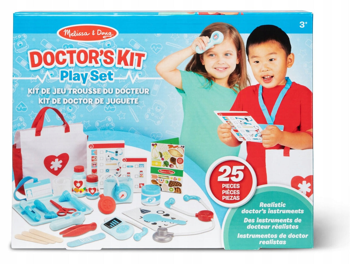 MelissaandDoug Medical Kit Bag with Accessories for Kids Little Doctor