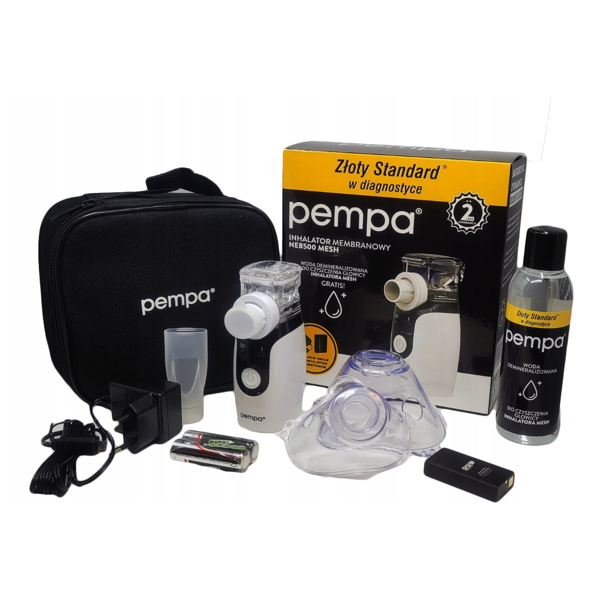 Membrane inhaler Pempa NEB500 mesh + power supply + distilled water Brand Pempa