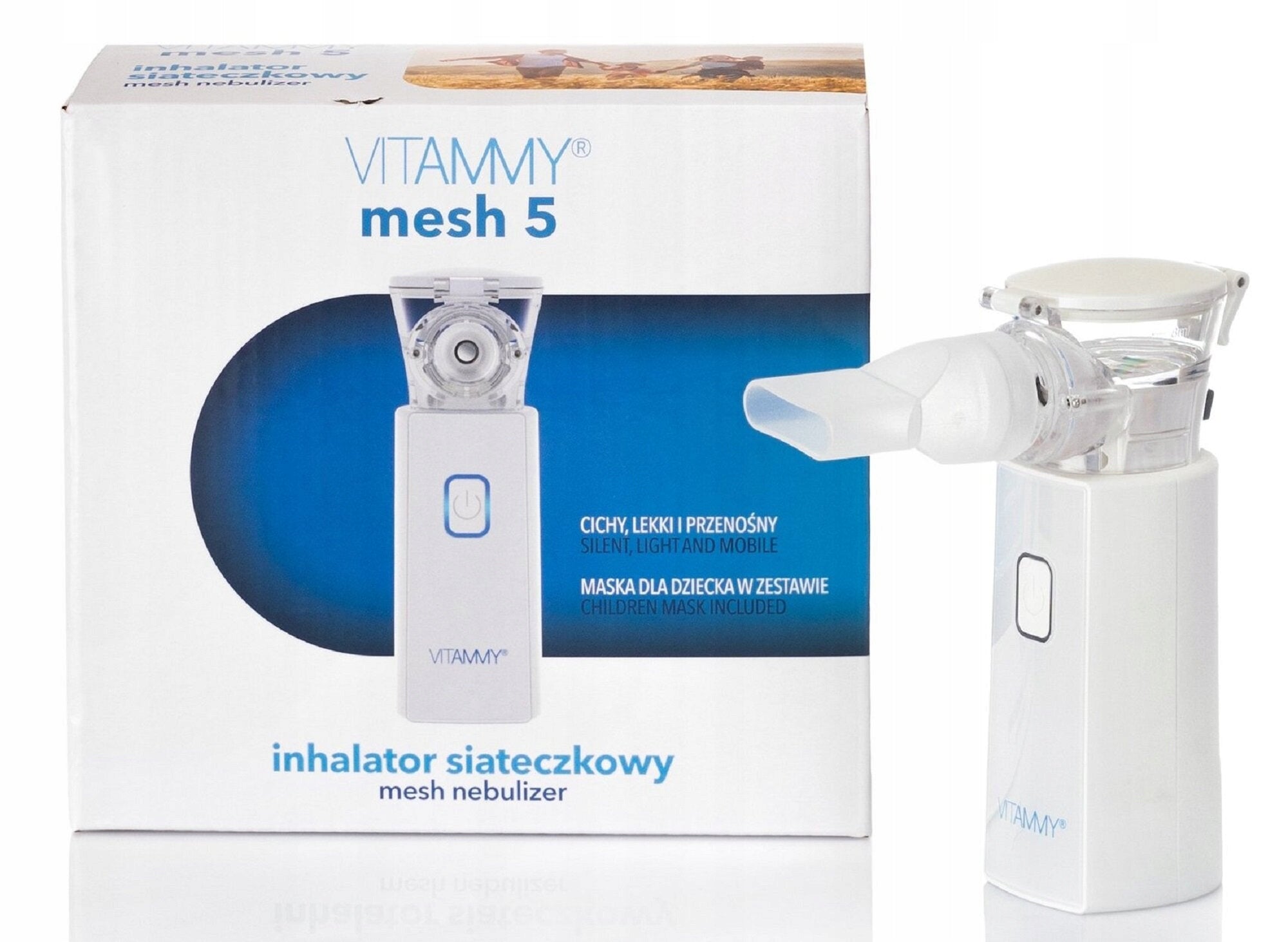 Membrane nebuliser inhaler VITAMMY Mesh 5 0.2 ml/min Brand VITAMMY