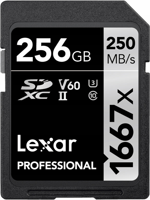 Memory Card Pro 1667X SDXC UHS-II U3 (V60) R250/W120 256G
