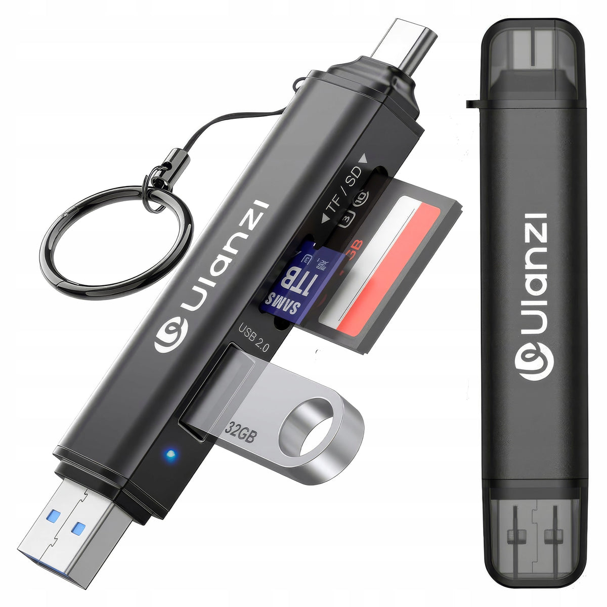 Memory Card Reader Adapter for Apple iPhone USB-C 3in1 SD Micro SD Pendrive