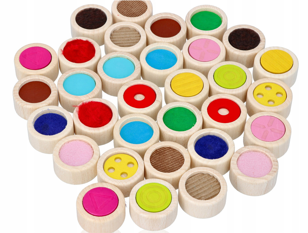Memory Game GOKI MONTESSORI Touch 32elEMENTS WOODEN+BAG Manufacturer code 59004