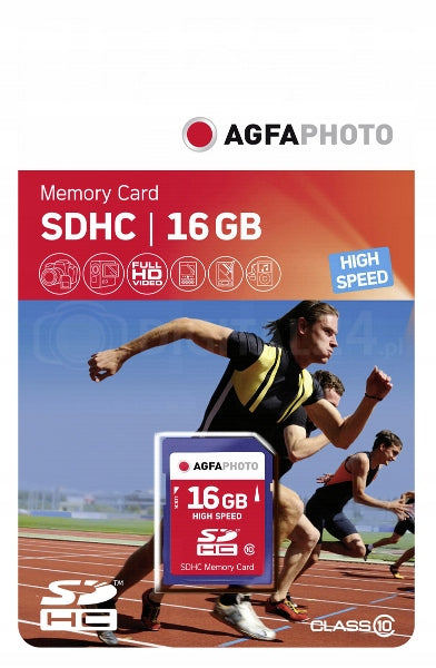 Memory card AgfaPhoto SDHC 16GB High Speed Class 10 UHS I