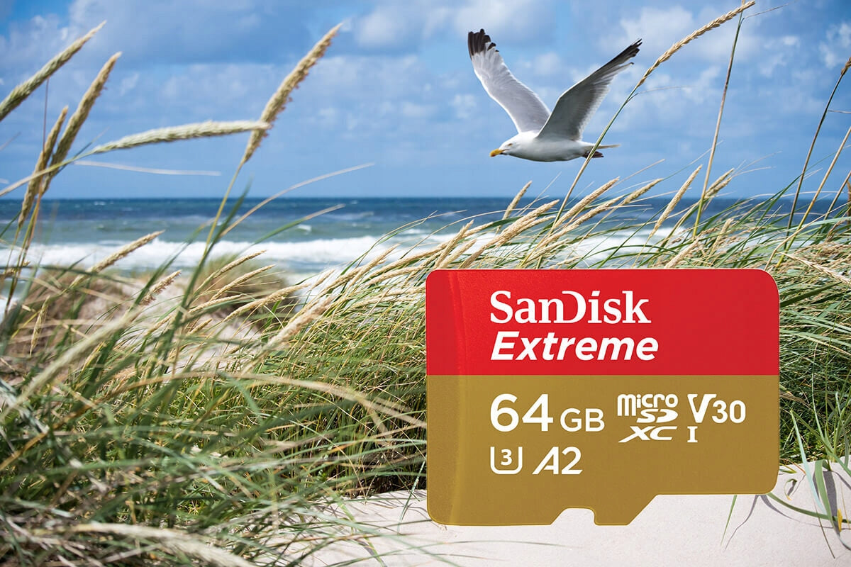 Memory card SANDISK Extreme microSDXC 64 GB Card format microSD
