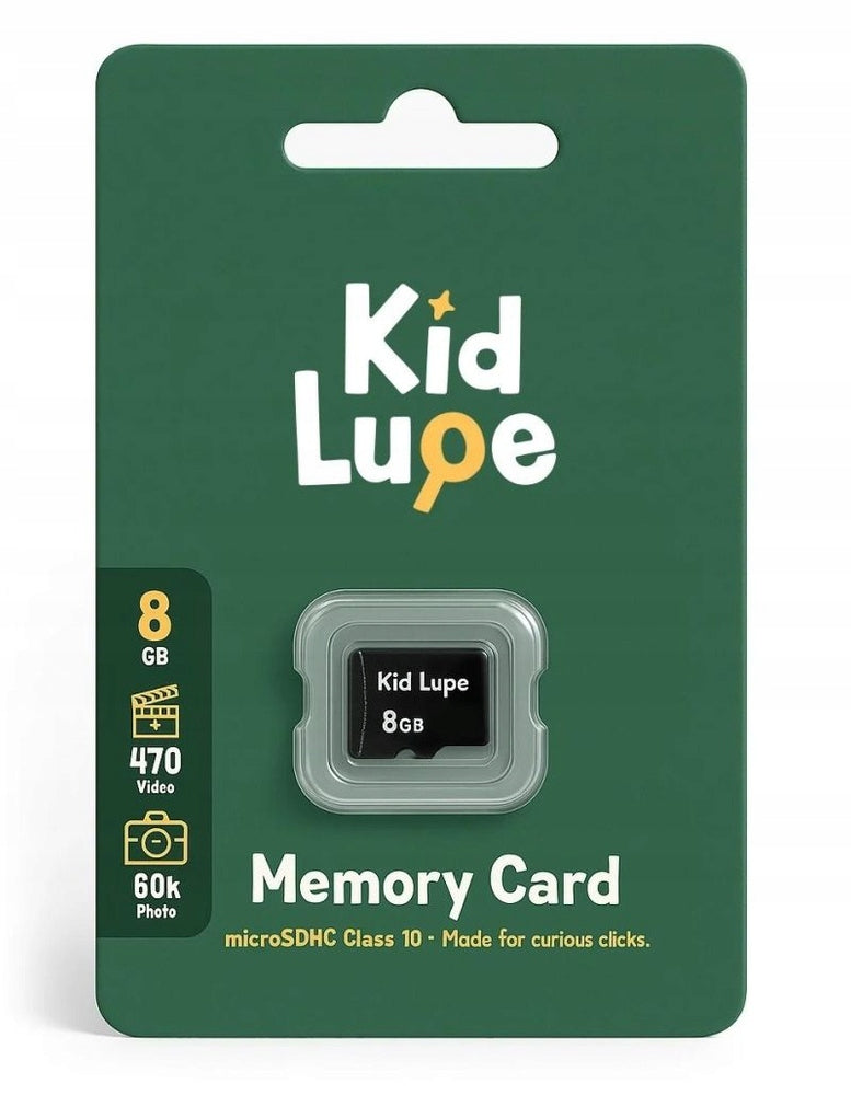 Memory card for microscope and binoculars microSDHC 8 GB KidLupe Packaging status original