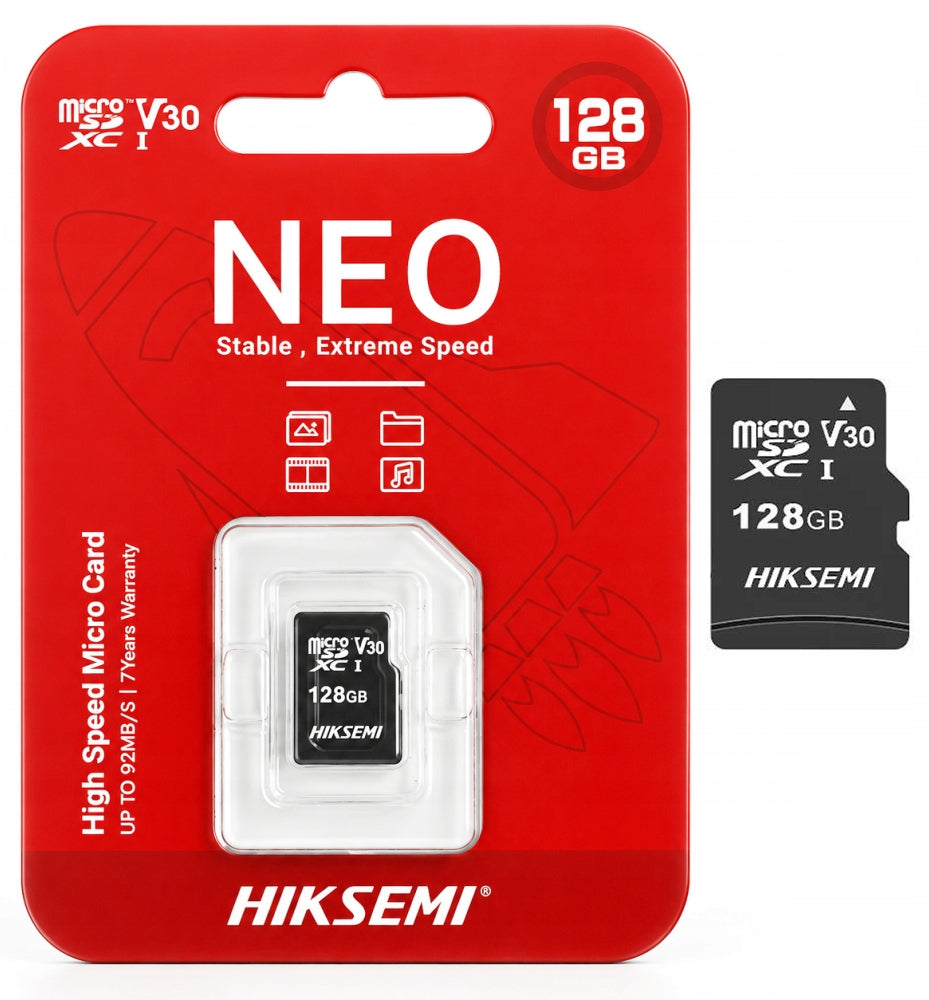 Memory card mSD 128GB HS-TF-C1 HIKVISION HikSemi for CCTV