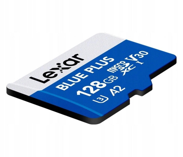 Memory card microSD Lexar 128GB microSDXC Blue Plus UHS-I A2 V30 Manufacturer Lexar