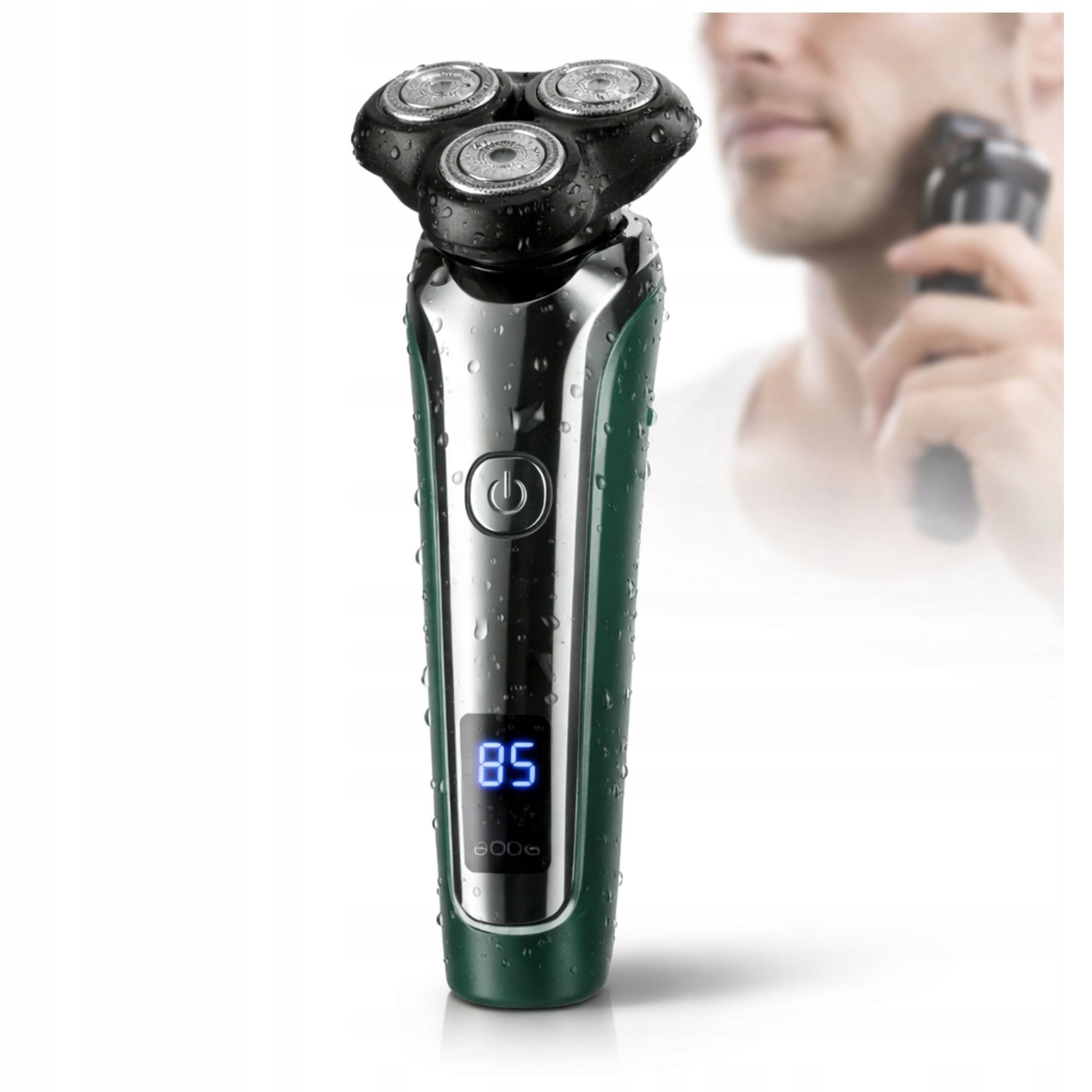 Men's 3D LED USB Electric Shaver Waterproof Trimmer 90 Min Working