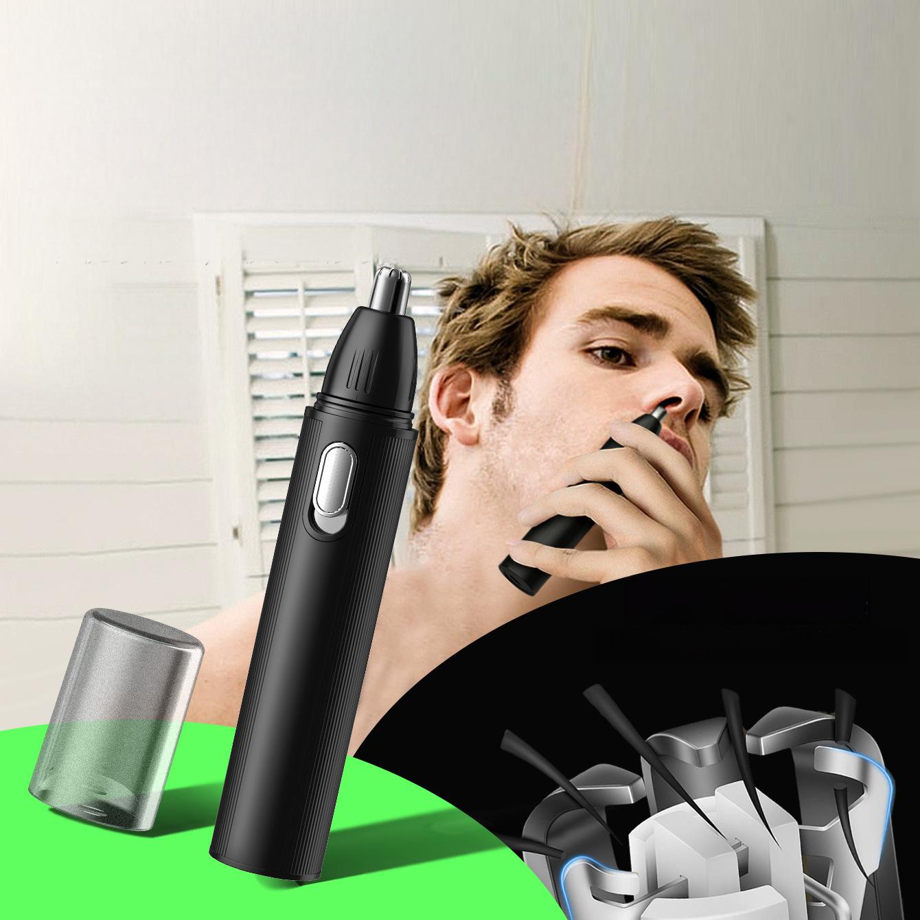 Men's 4 w1 Trimmer For Nose Ear Eyebrow Beard Hair USB-C Waterproof Kit Packaging status original