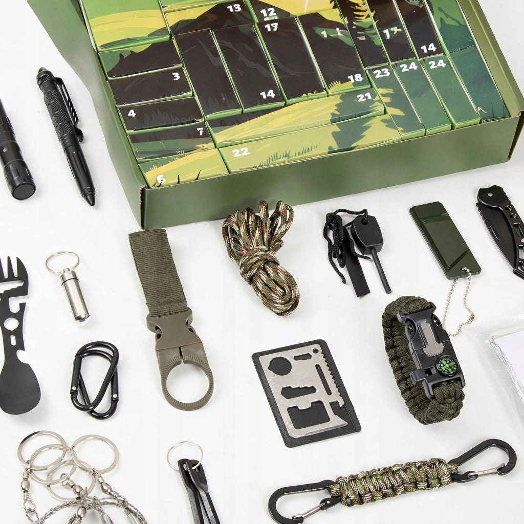 Men's Advent Calendar Survival Outdoor 24 Survival Tools ZTT Manufacturer code KALENDARZ ADWENTOWY Survival Outdoor