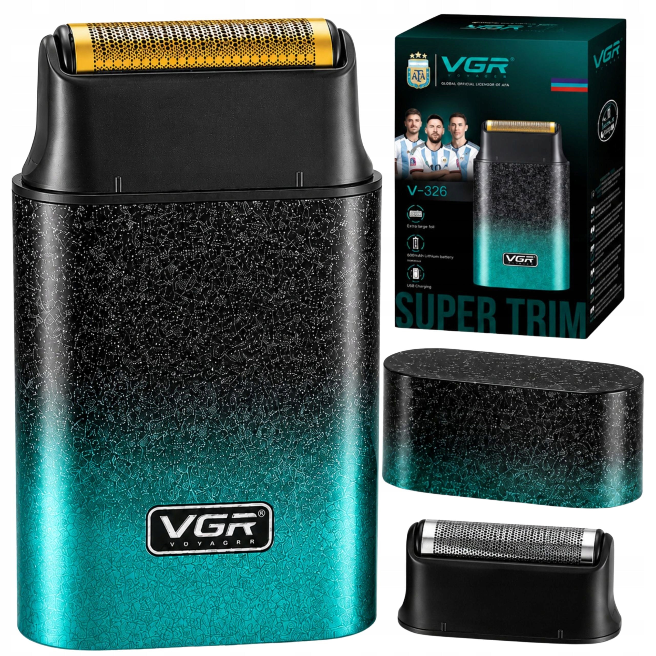 Men's Beard Facial Foil Shaver Wireless USB-C Metal