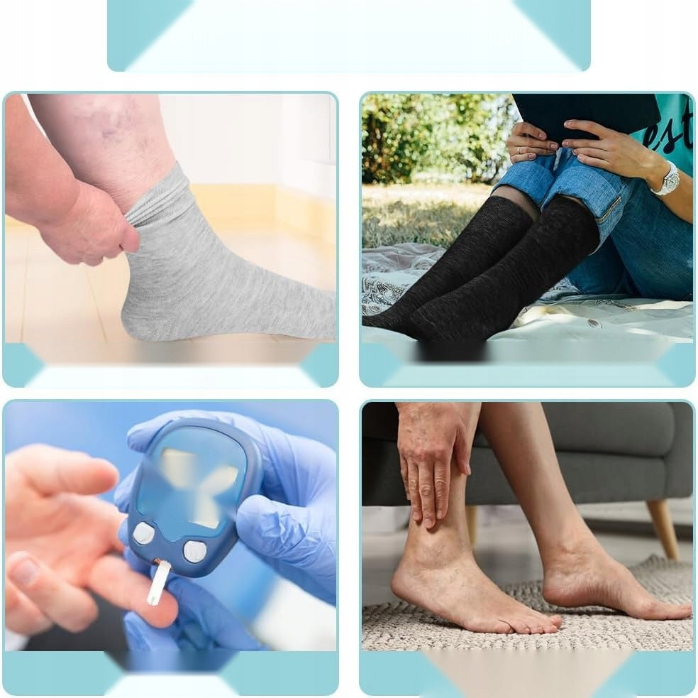 Men's Socks 6pcs Cotton Soft Wide Seamless Loose Brand no brand