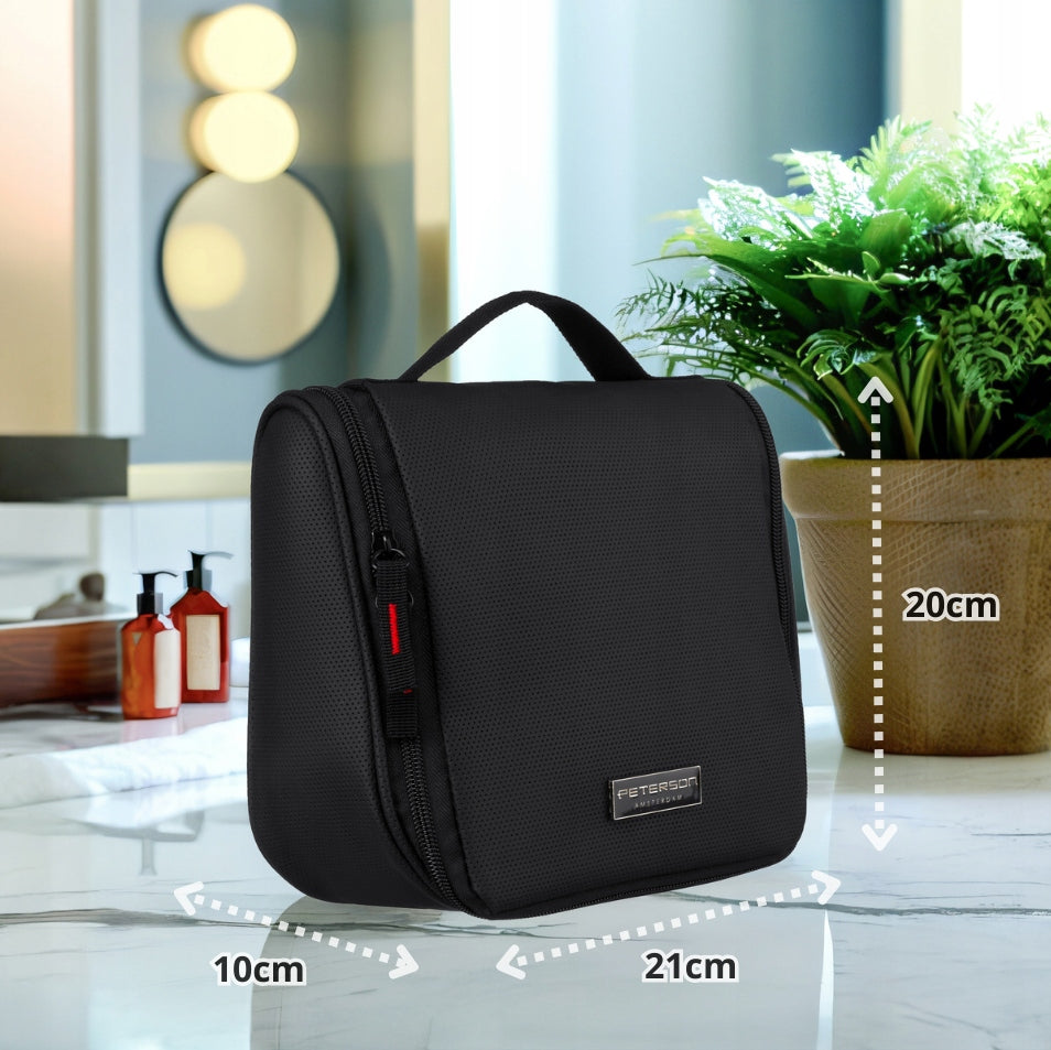 Men's cosmetic bag Peterson with travel hook roomy for cosmetics Packaging status original