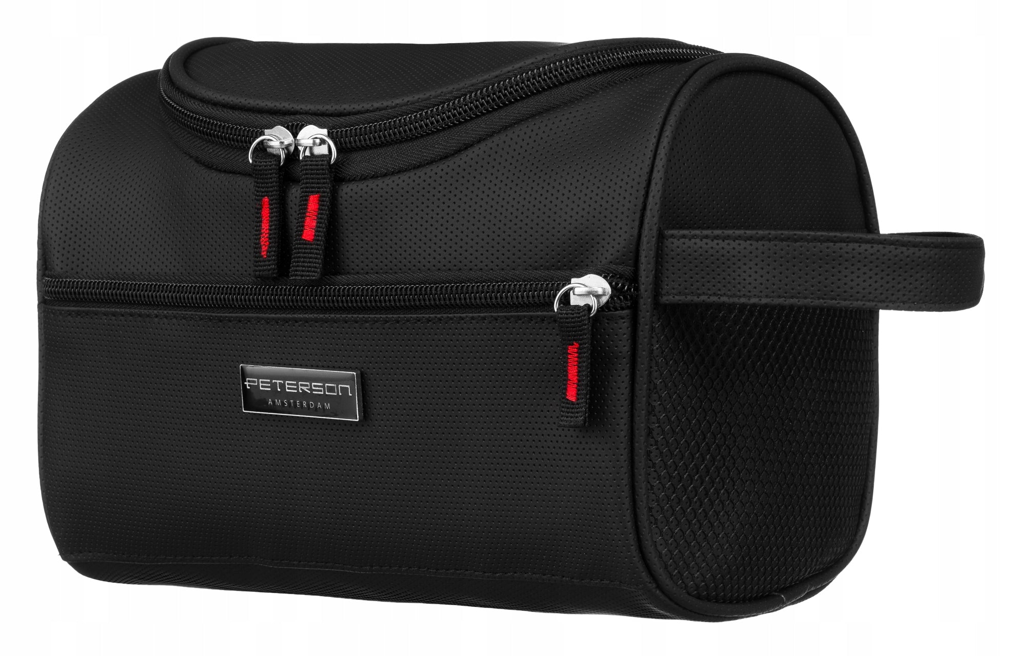 Men's cosmetic bag with handle pouch for cosmetics roomy Peterson Manufacturer code PTN KOS-ME-3-0973 BL