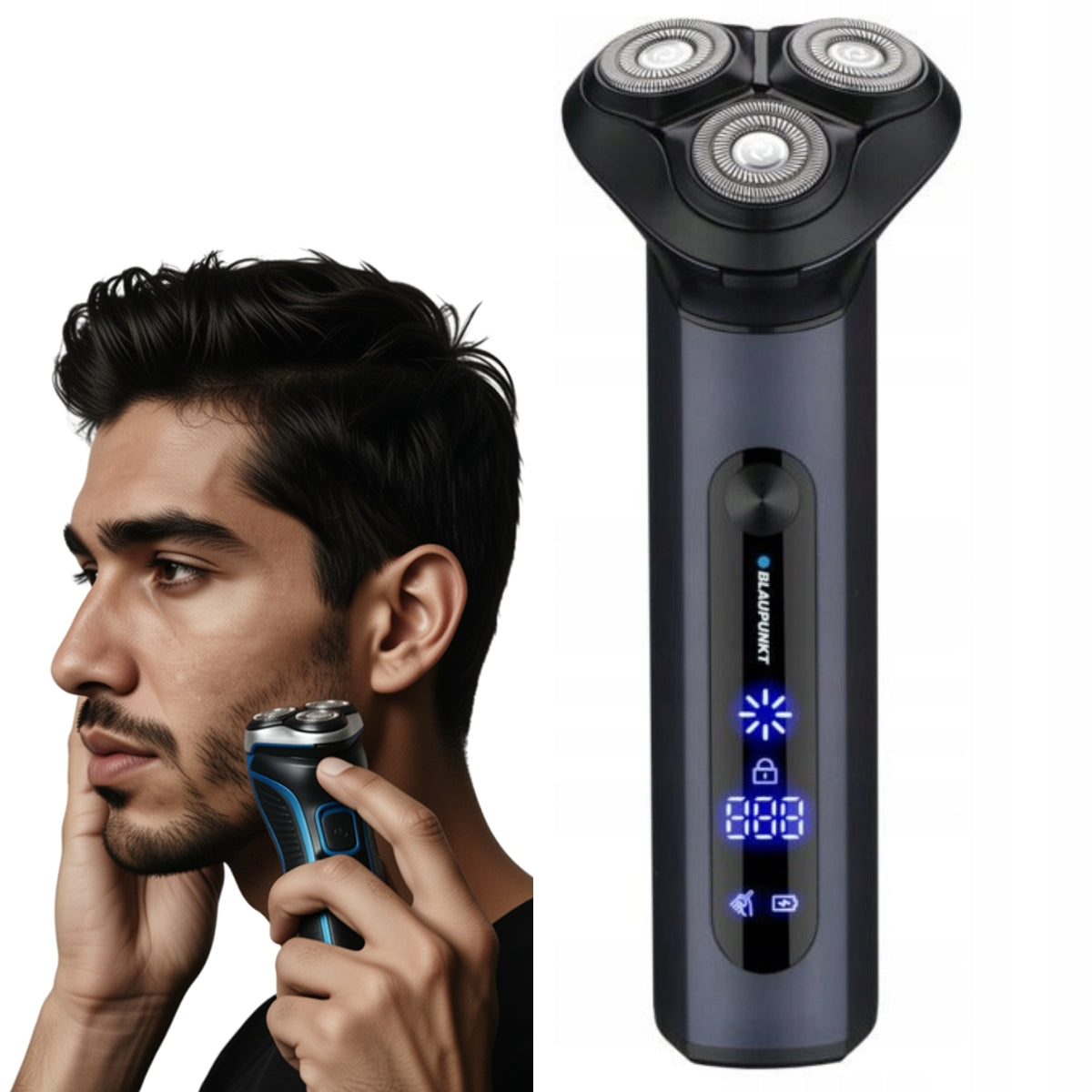 Men's shaver BLAUPUNKT MSR711 electric razor IPX6 USB-C